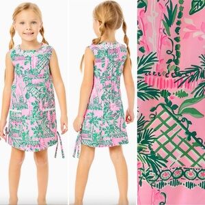 Lilly Pulitzer Girls Classic Shift Always Worth It Mandevilla Baby 7
